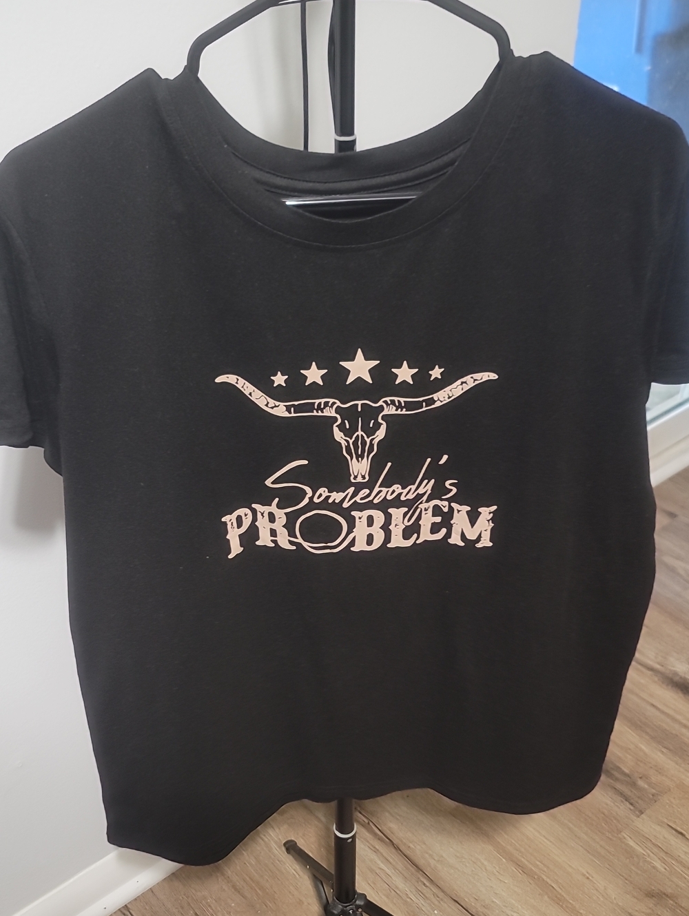 Somebody's Problem Black Graphic Tee